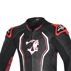 BELA NorthStar 1PC tute da corsa moto Nero rosso chest