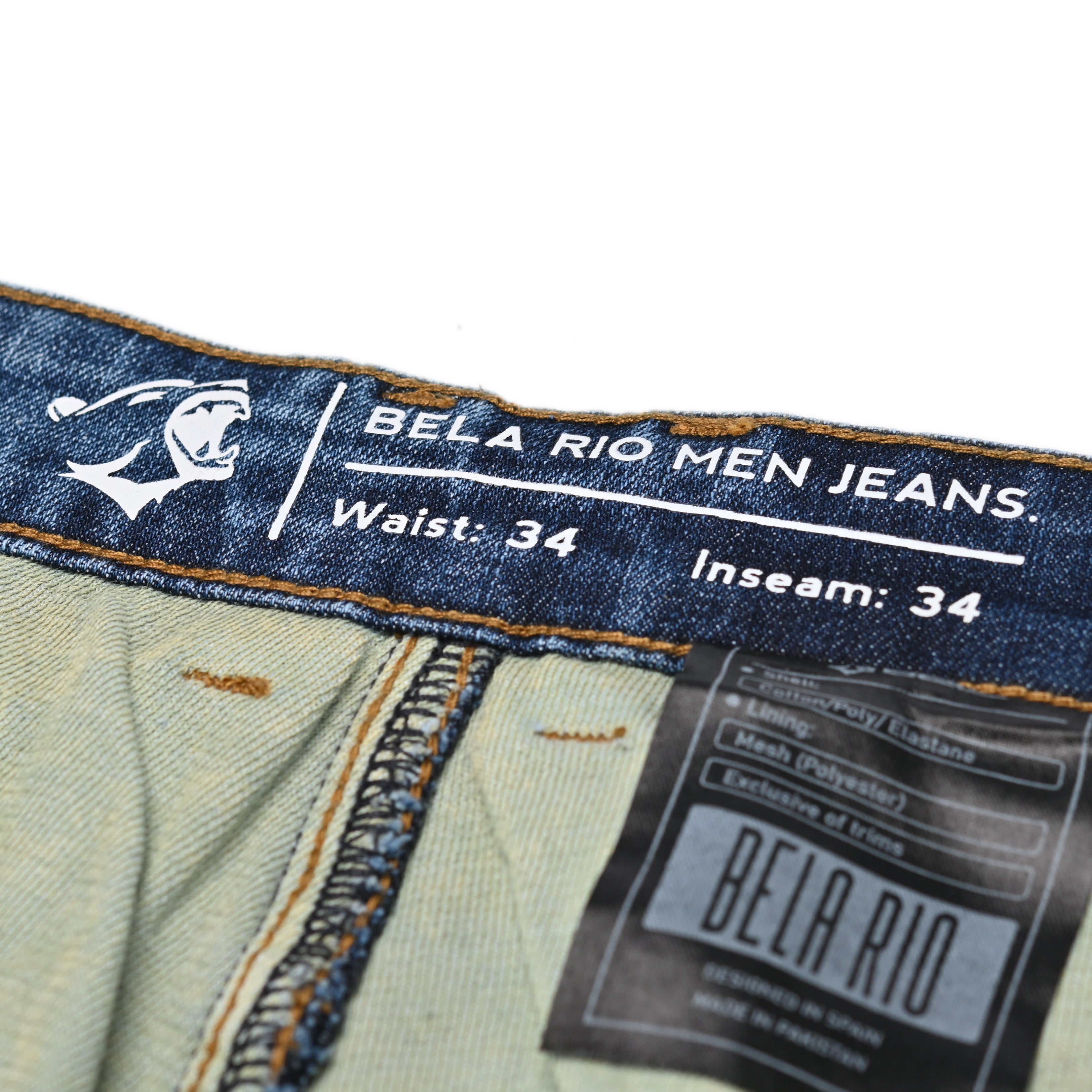 Bela Pantalon Rio Random 34L Azzurro 
