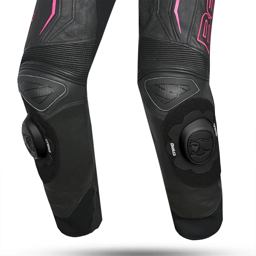 Bela Rocket Bianco Nero rosa 1PC Tute in Pelle Di Canguro Mix Donna knees