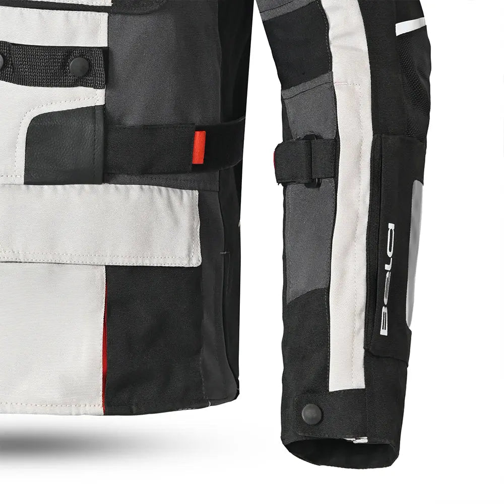 Bela CrossRoad Extreme WP Giacca moto per uomo Ice / Nero / Girgio hand cuffs