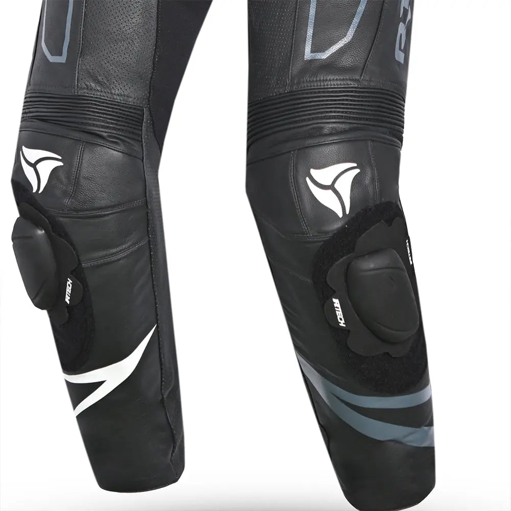 R-Tech Rising Star Kangaroo Mix Tuta Moto Intera Nero/Bianco 