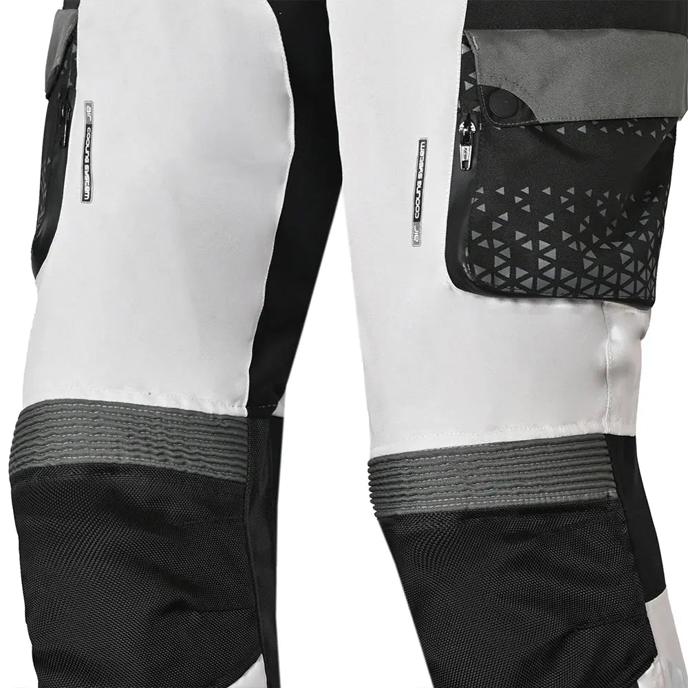 BELA CROSSROAD EXTREME WP PANTALONI UOMO MOTO TESSUTO GHIACCIO GRIGIO NERO 