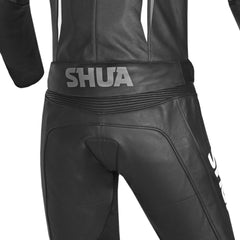 SHUA INFINITY TUTA MOTO 2 PC UOMO NERO BIANCO ANTRACITE 