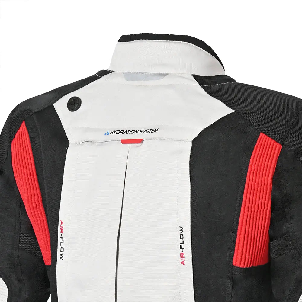 Bela Transformer Giacca Touring Grigio / Nero / Rosso back shoulder