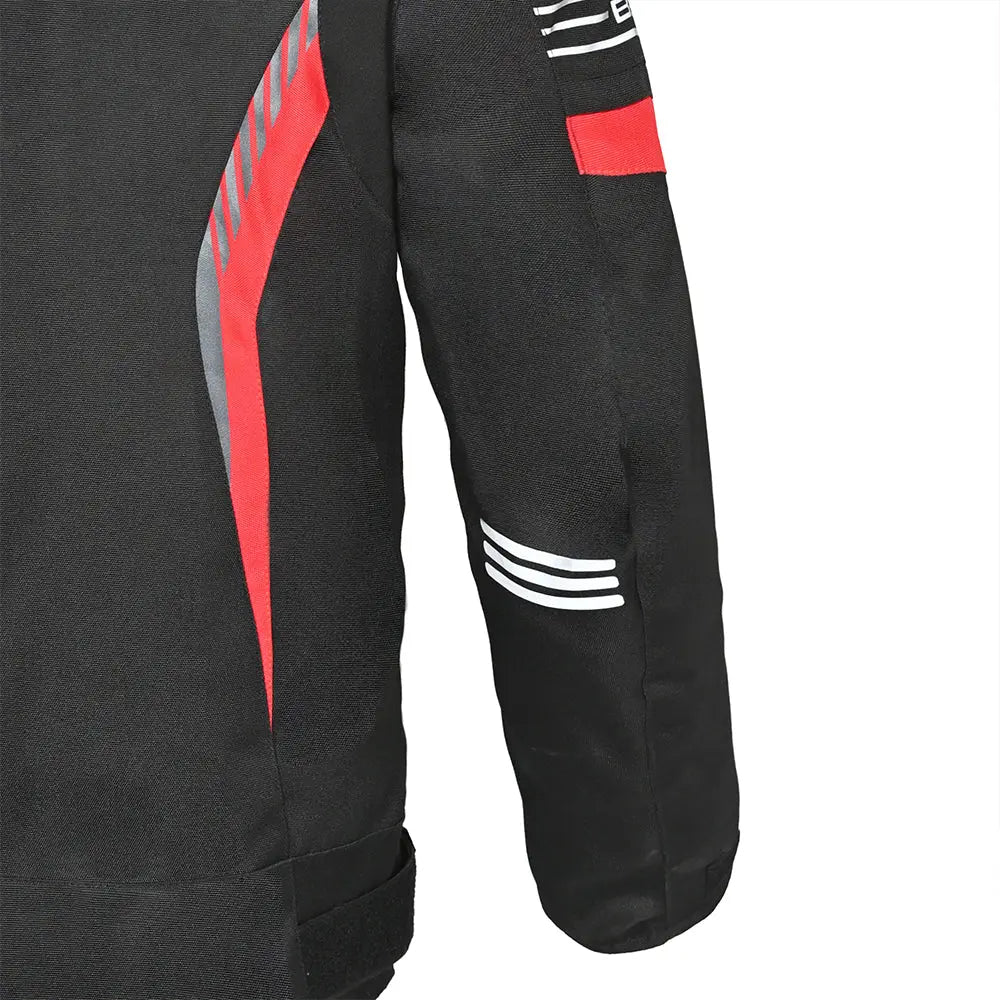 Bela Bradley Rosso Giacca Tessile da Moto arm