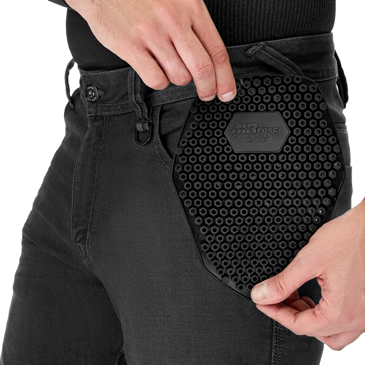SHIMA RIDGE URBANO DE MOTOCICLISMO TURISMO PANTALONE HOMBRE NEGRO 