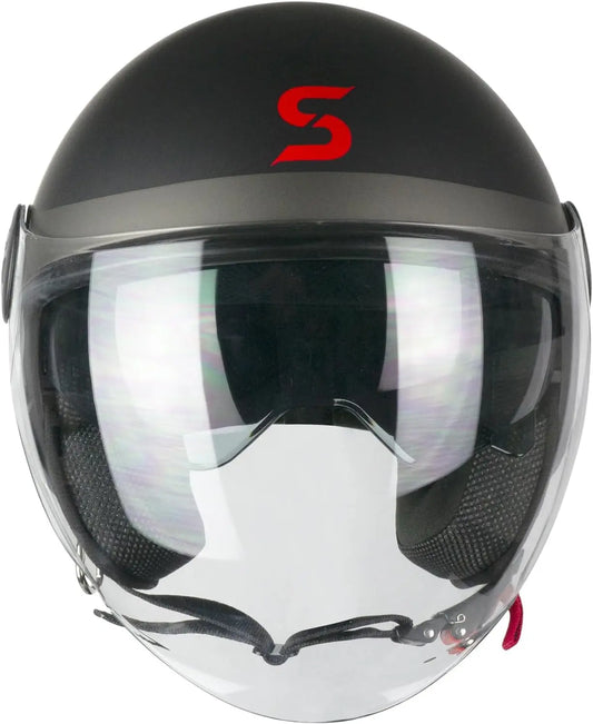 SKA-P 1SHG ZEN CITY Moto Aperta Jet Caschi Nero Rosso Opaco – Yamoto.it