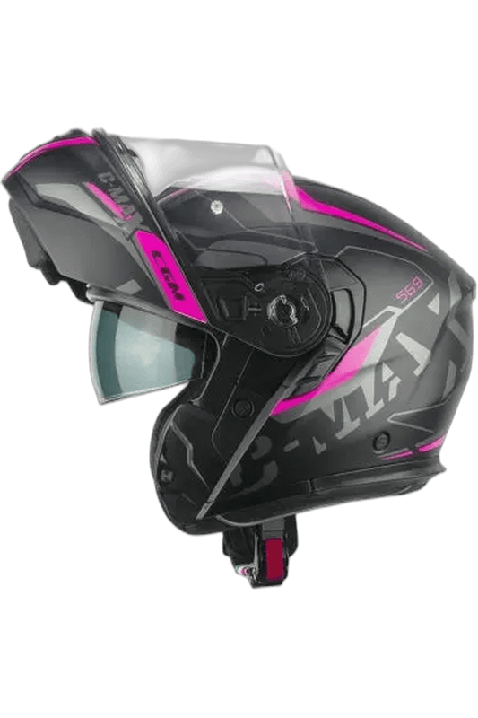 CGM 569G C-MAX CITY Moto Modulare Nero Fucsia Fluo Opaco 