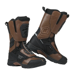 SEVENTY SD-BA6 STELVIO HIGH Moto Unisex Stivali Neri Marroni 
