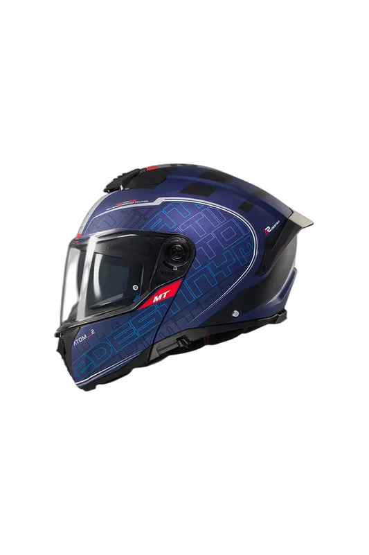 MT Atom 2 SV Destiny C7 Moto Modulare Caschi Nero viola opaco 