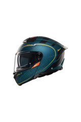 MT Atom 2 Sv Destiny C6 Moto Sportivo Modulare Caschi Nero Blu Opaco 
