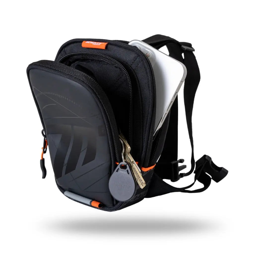 SEVENTY SD-TL1 negro Mochila para pierna para motociclista de aventura - Accesorios