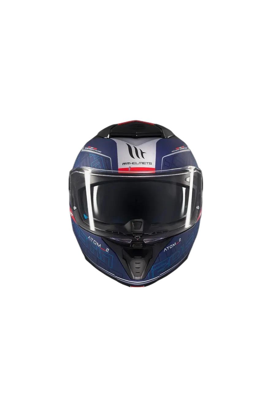 MT Atom 2 SV Destiny C7 Moto Modulare Caschi Nero viola opaco 