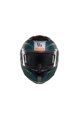 MT Atom 2 Sv Destiny C6 Moto Sportivo Modulare Caschi Nero Blu Opaco 