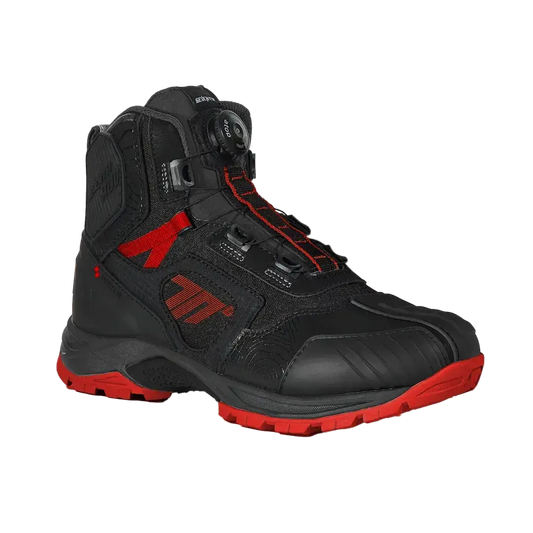 SEVENTY SD-BA7 STELVIO LOW Moto Unisex Avventura Stivali Nero Rosso 