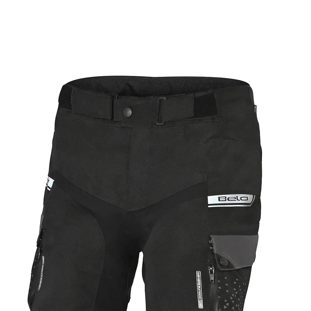 BELA CROSSROAD EXTREME PANTALONI UOMO MOTO NERO ANTRACITE ROSSO 