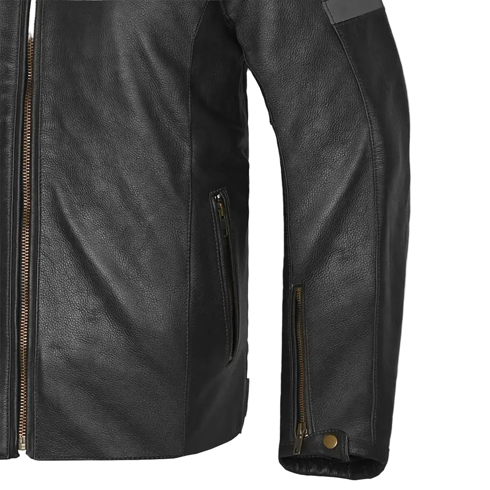 Giacca pelle BELA Stark 4 stagioni Nero/Gris 