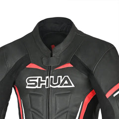 Shua Infinity Nero Rosso1PC Tute da Moto in Pelle Uomo chest