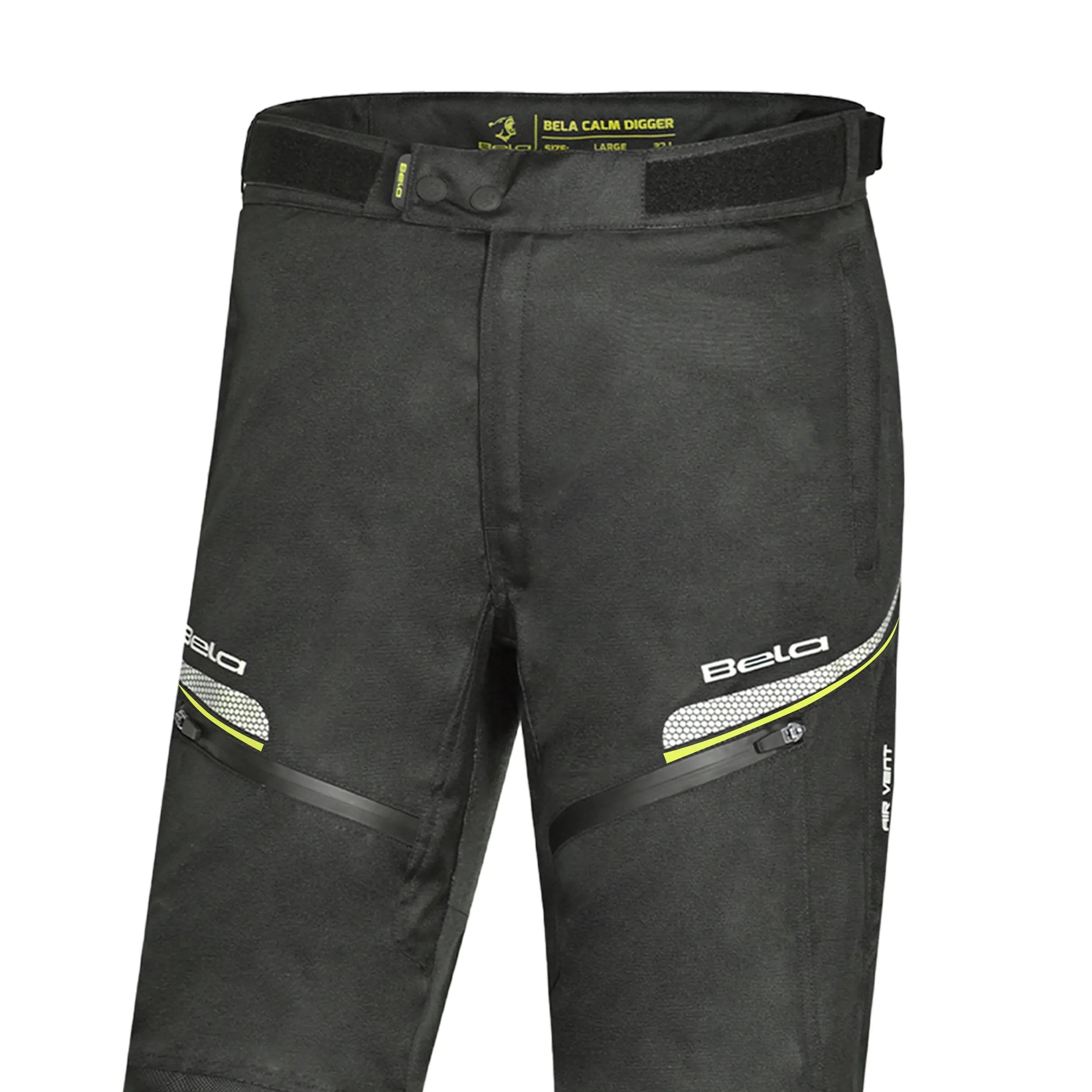 Bela Calm Digger pantaloni per Uomo 32L Nero Giallo