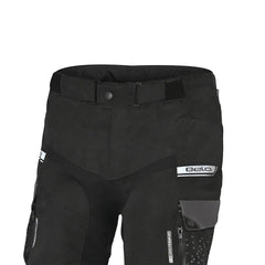 Bela Crossroad Extreme WP Pantaloni in tessuto impermeabile Nero/Antracite/Rosso front pockets