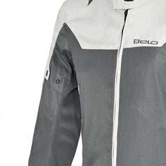 Bela MESH PRO GIACCA MOTO IN TESSUTO TRAFORATO ESTIVA UOMO GHIACCIO/GRIGIO 