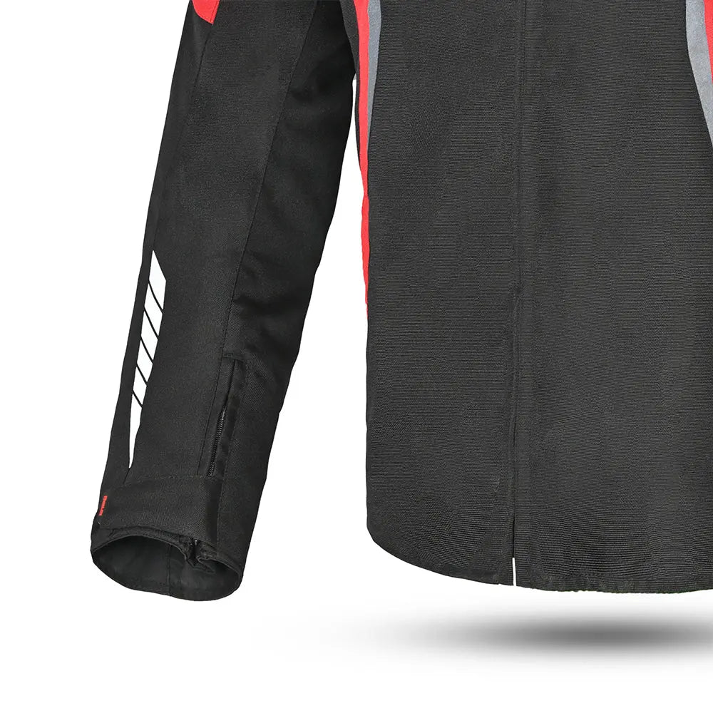 Bela Bradley Rosso Giacca Tessile da Moto under arm