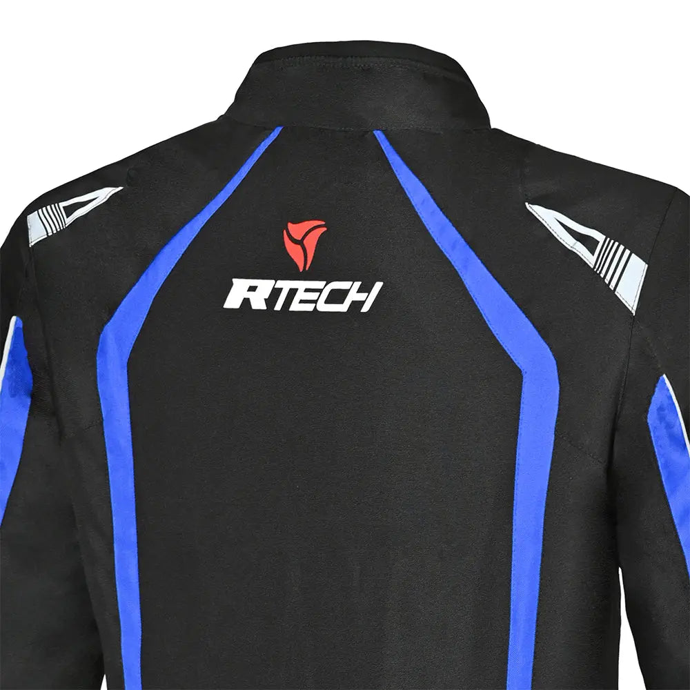 R-Tech Marshal Blu Giacche Moto Tessile back shoulder