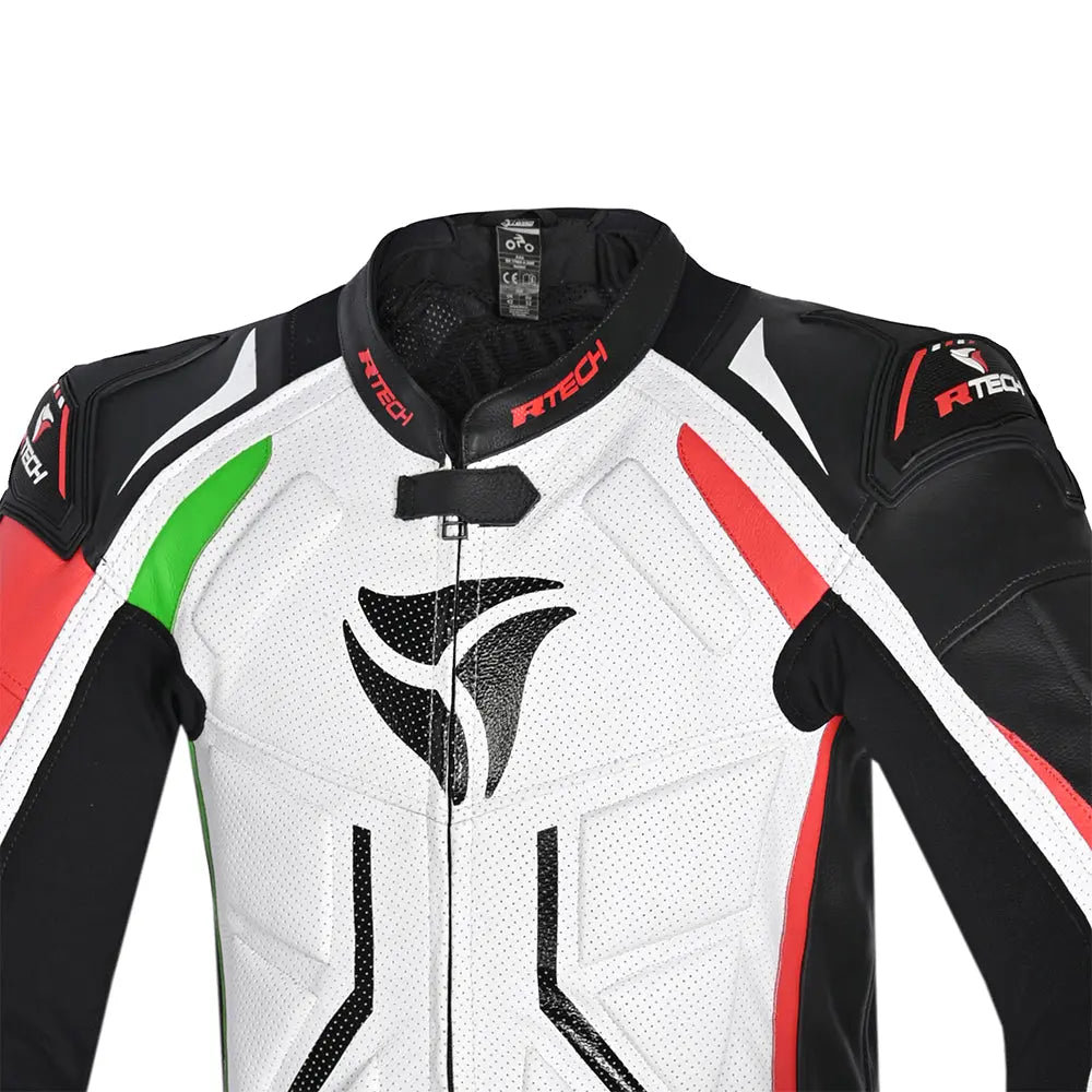 RTech Defender GP tute de moto Nero/ Blanco/ Rosso / verde 