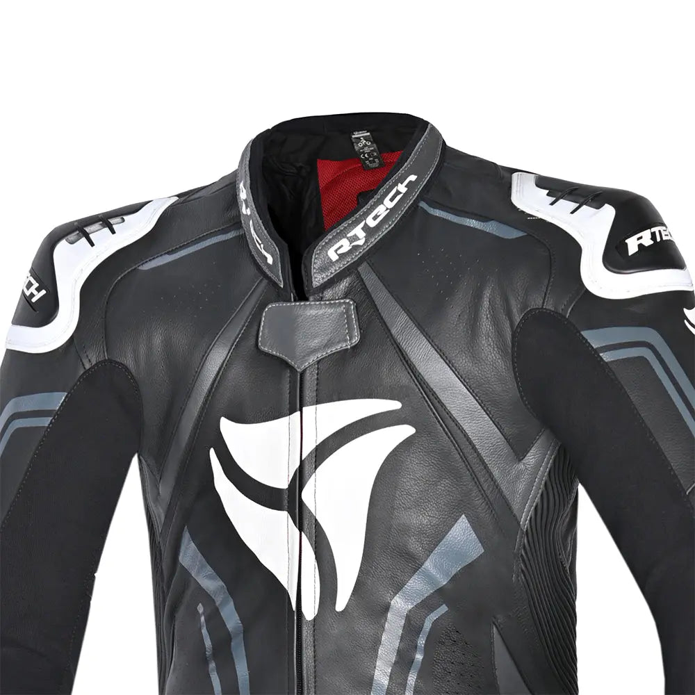 R-Tech Rising Star Kangaroo Mix Tuta Moto Intera Nero/Bianco 