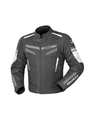 BELA - Giacca moto Sprinter 2 strati Nero/Blanco/Grigio 