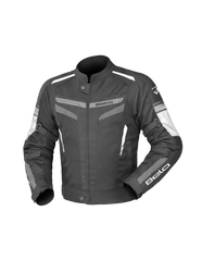 BELA - Giacca moto Sprinter strati Uomo Nero/Blanco/Grigio 