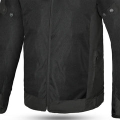 Bela Mesh Pro Estivo traforato  Uomo Nero in tessuto per moto zip