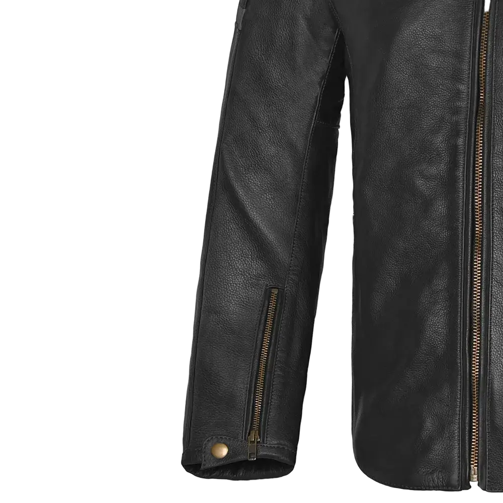 Giacca pelle BELA Stark 4 stagioni Nero/Gris 