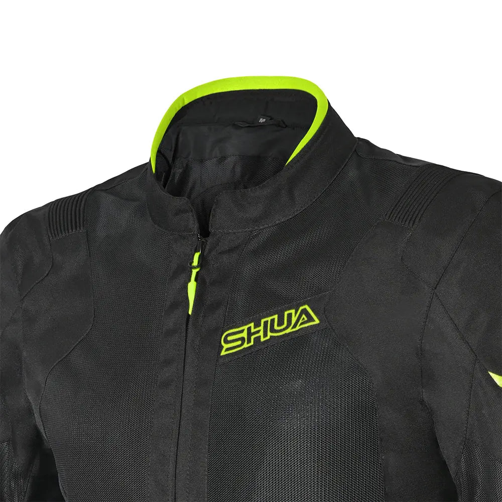 SHUA - GIACCA IN TESSUTO GRAVITY LITE NERO/FLU/GIALLO  Estivo traforato Uomo 