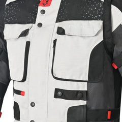 Bela CrossRoad Extreme WP Giacca moto per uomo Ice / Nero / Girgiofront pockets