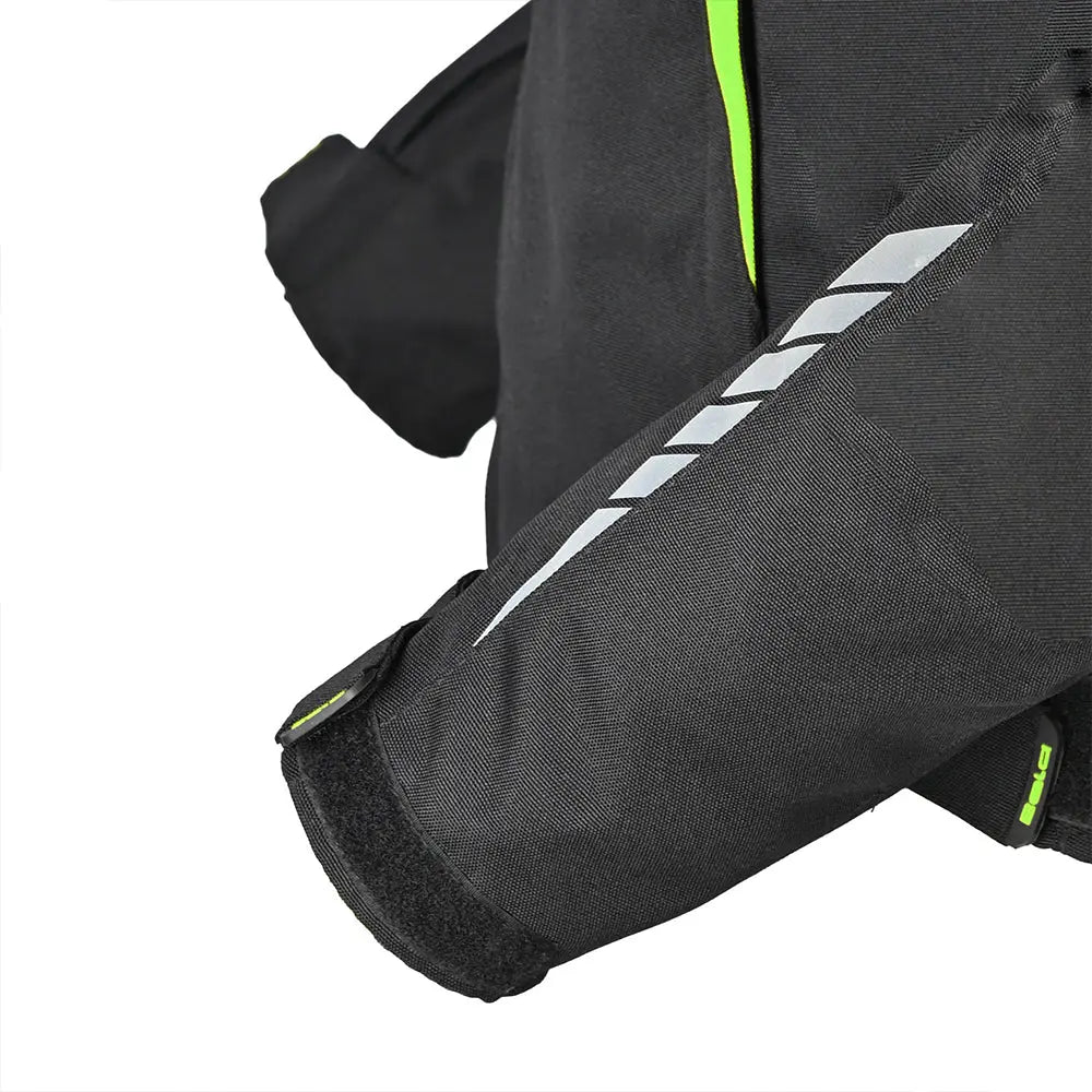 Bela Bradley Giacca da Moto Nero/ Giallo Fluor detail 1