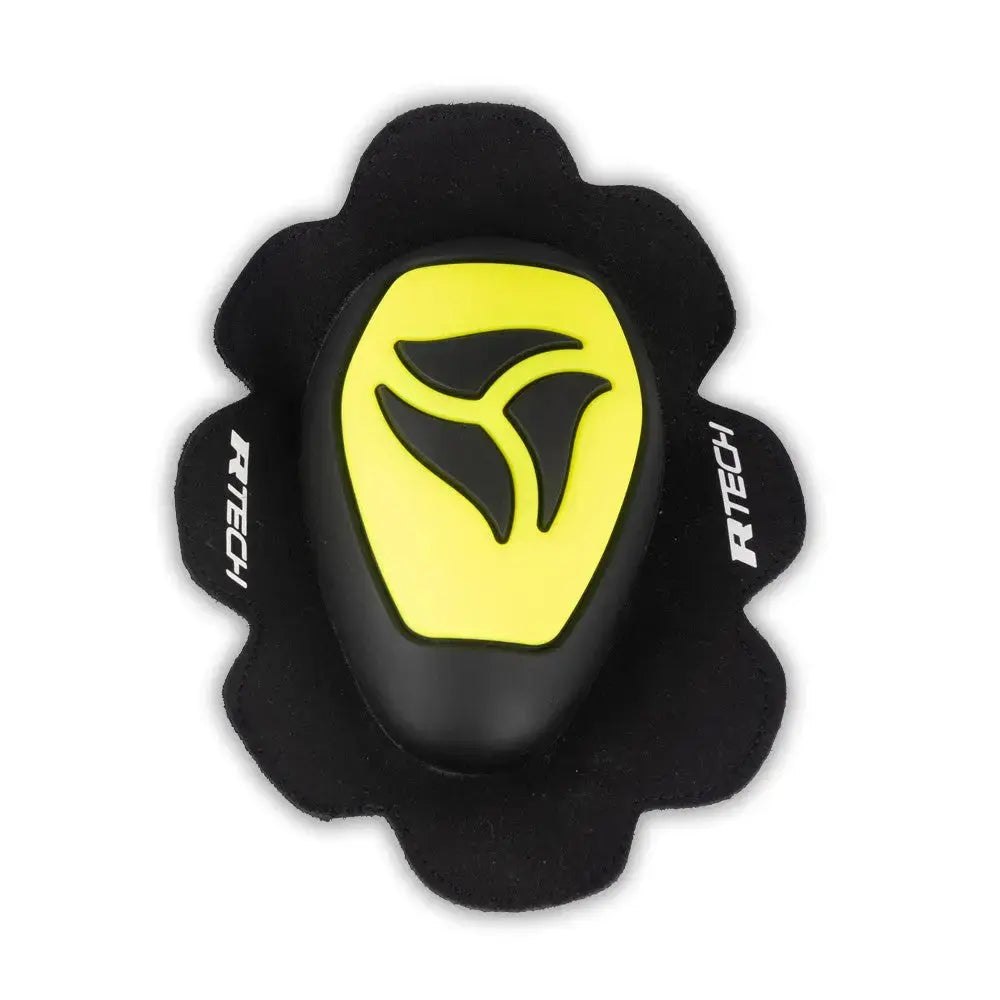 R-TECH - Protección Rodilla Knee Slider Negro/Amarillo Fluor - TU / NEGRO/ AMARILLO FLÚOR