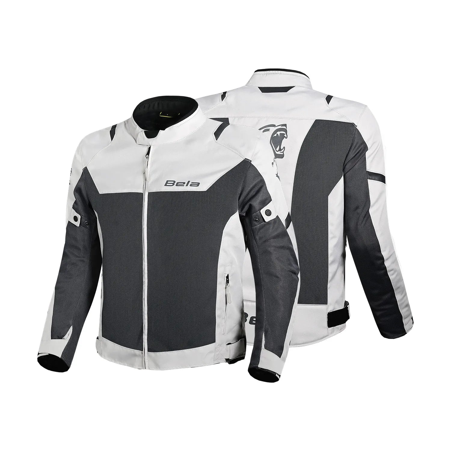 BELA MESH PRO GIACCA UOMO MOTO IN TESSUTO TRAFORATO ESTIVA GHIACCIO GRIGIO 