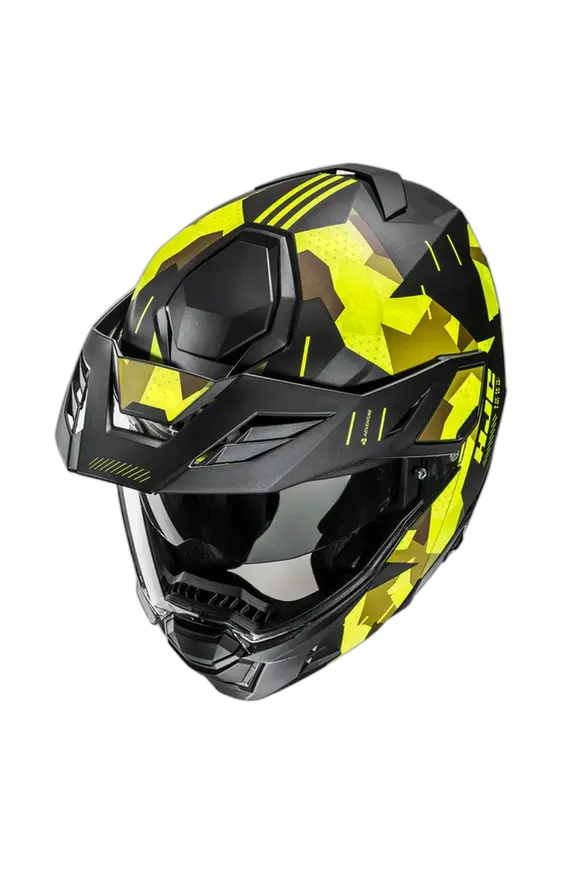 HJC I80 Roki MC3HSF Moto Avventura Modulare Caschi Giallo 