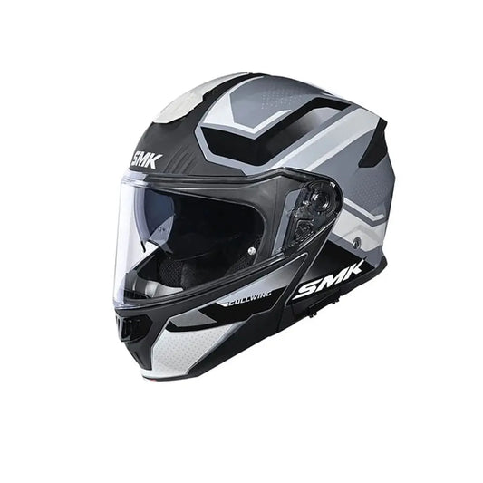 CASCO DE MOTO MODULAR Smk - GULLWING SuperTour GRIS Negro MA661 – Yamoto.it