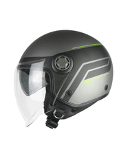 Casco moto Jet SKA-P 1SHG Zen City Antracite Giallo fluo satinatoo