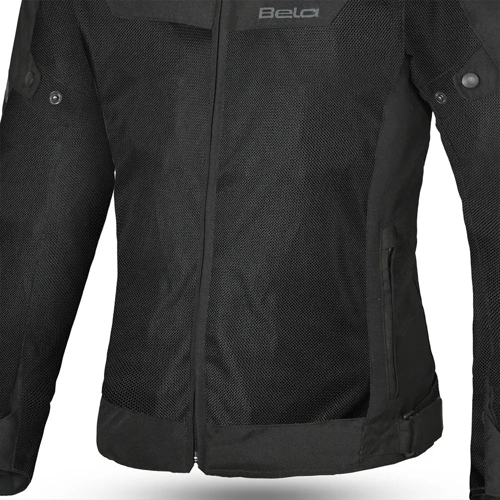 BELA MESH PRO GIACCA DONNA MOTO IN TESSUTO TRAFORATO ESTIVA NERO 