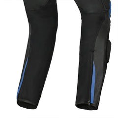 Shua Infinity Nero Blu 1PC Tute da Moto in Pelle Uomo legs
