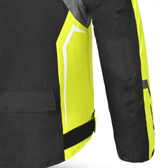 Bela Cordaniel Giacca moto - Nera/Grigio scuro/Fluor giallo cuffs