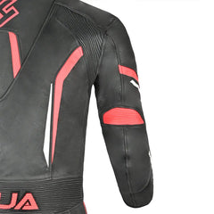Shua Infinity Nero Rosso1PC Tute da Moto in Pelle Uomo detail 