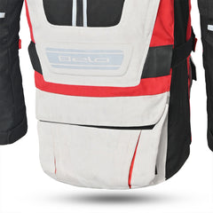 BELA CROSSROAD EXTREME WP GIACCA MOTO UOMO GRIGIO GHIACCIO ROSSO 