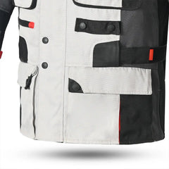 Bela CrossRoad Extreme WP Giacca moto per uomo Ice / Nero / Girgio zip
