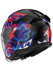 SHARK SKWAL PRANZ URBAN TOURING CASCHI JET NERO BLU ROSSO