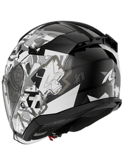 SHARK SKWAL PRANZ URBAN TOURING CASCHI JET BIANCO NERO