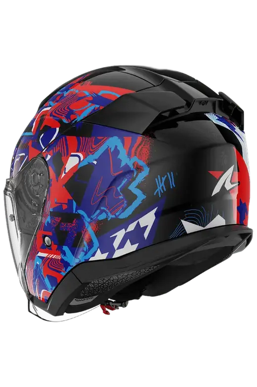 SHARK SKWAL PRANZ URBAN TOURING CASCHI JET NERO BLU ROSSO – Yamoto.it
